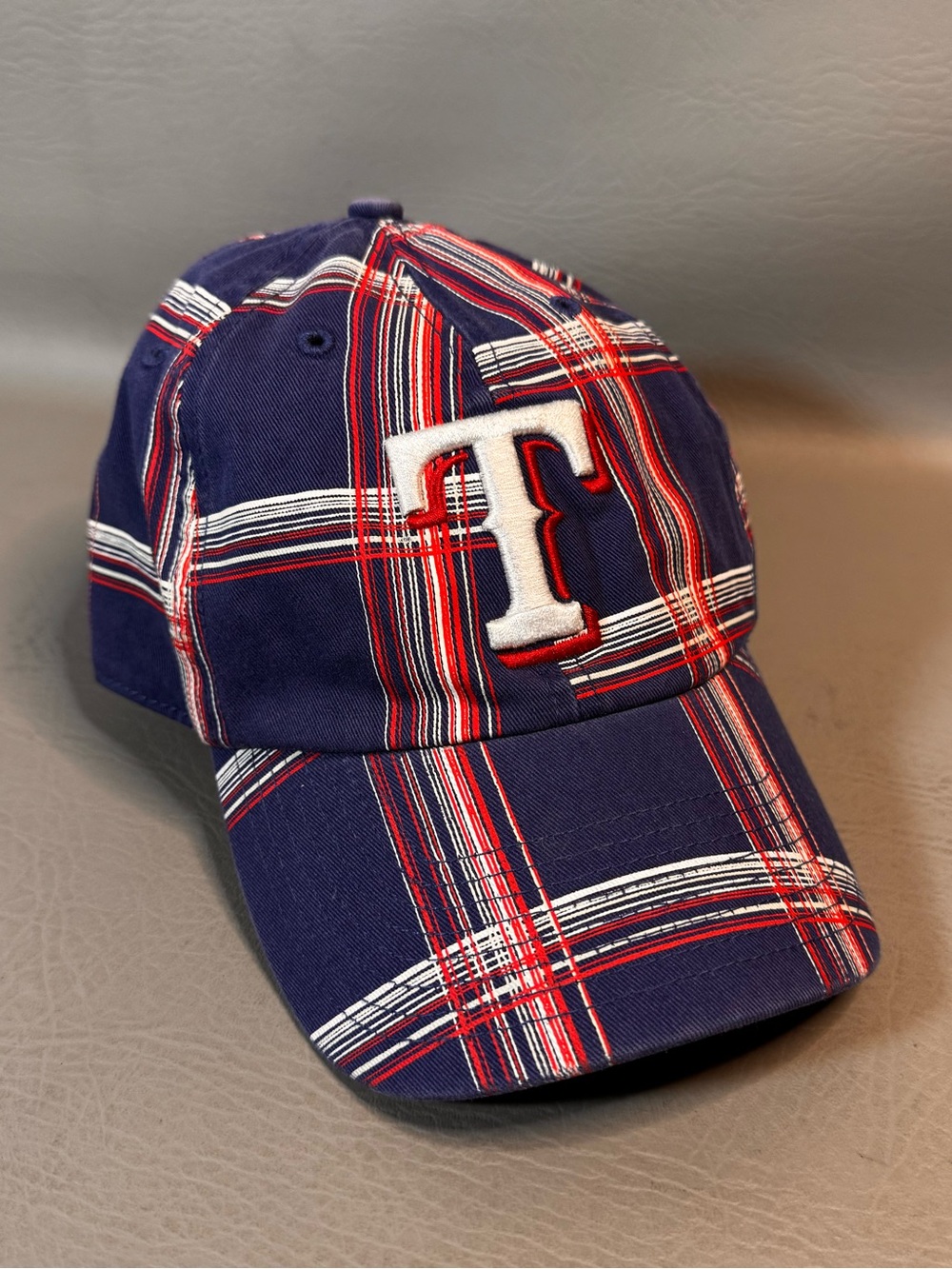 MLB Texas Rangers Cap Fitted FRTYSVN 47 Brand The Franchise Flag Blue Cotton LG